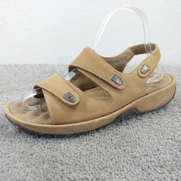 SoftWalk Bolivia Sandals Womens Size 8.5 W Shoes Adjustable Slip On Brown - Picture 4 of 10